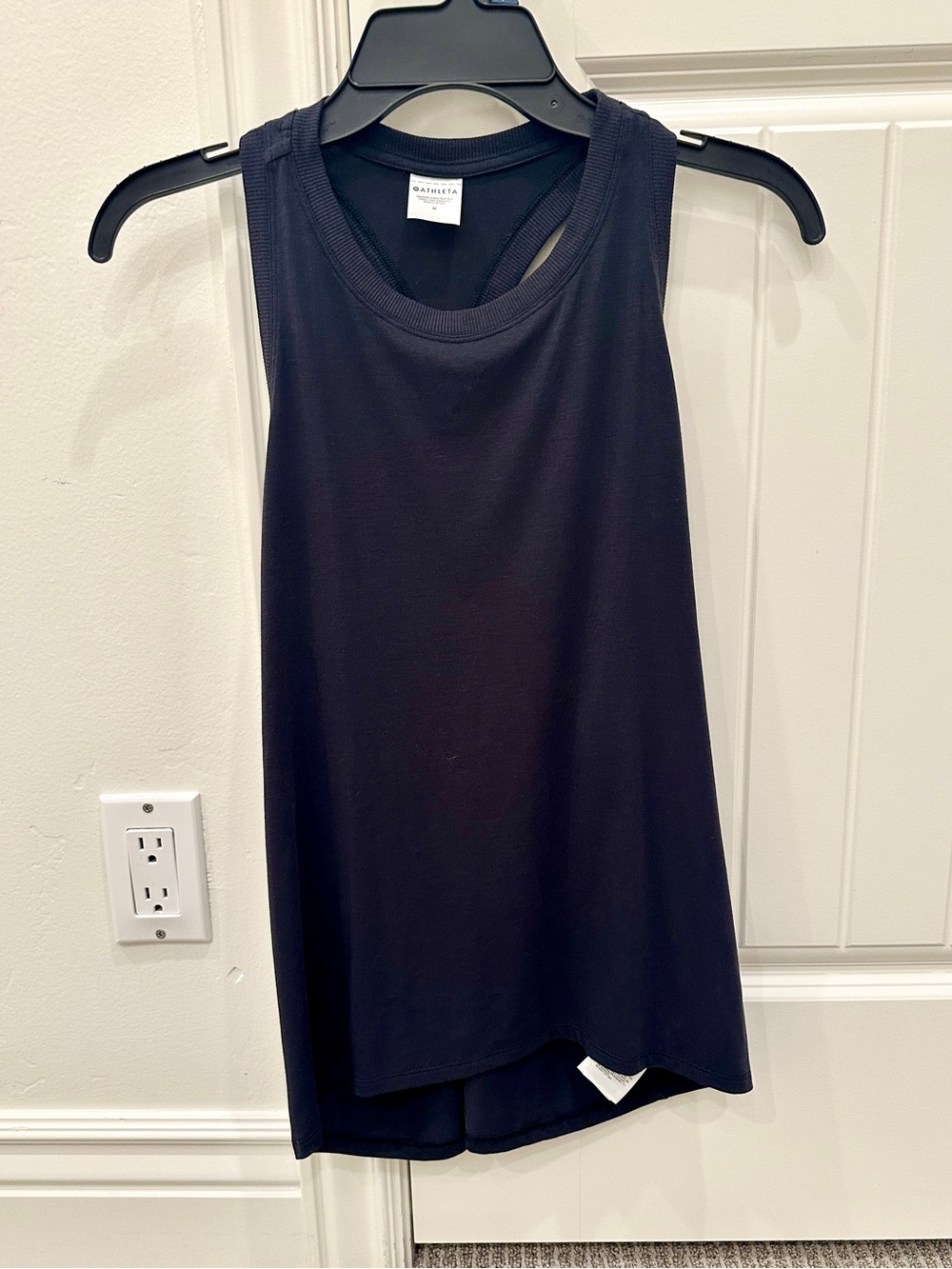 Athleta Navy Scoop Neck Racerback Tank